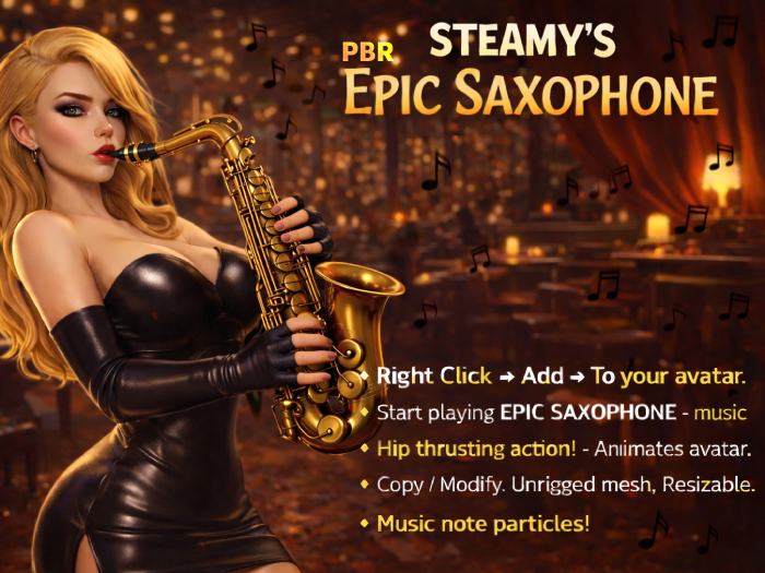 Epic Saxophone PBR Music Player
