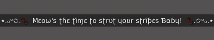 :: MG ::  Meows The Time To Strut... - Dinkie Gesture (with Sound)