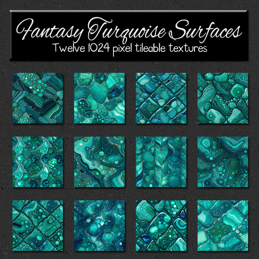 *Wallflowers* Fantasy Turquoise Surfaces
