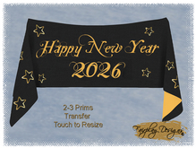 ~R~2026~NEW Years Eve Star Draped Banner!
