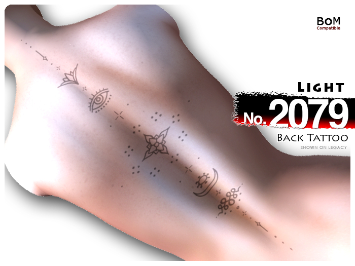 (Back Tattoo) No.2079 Light