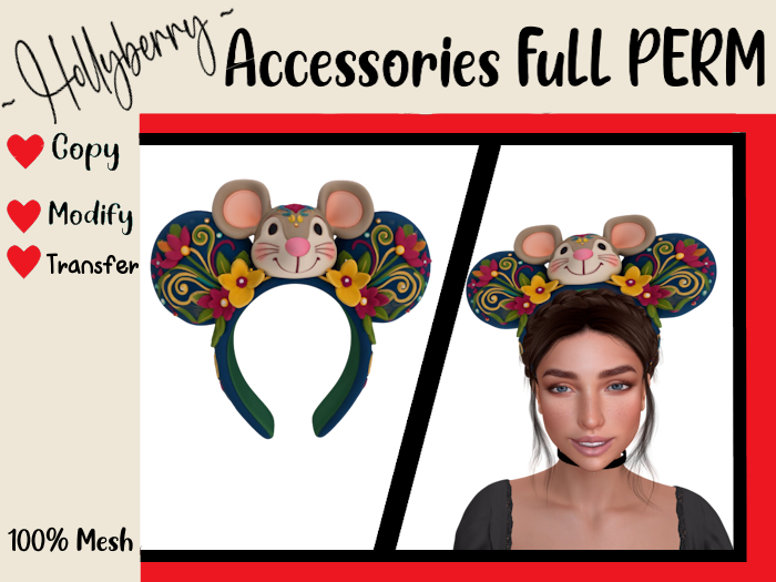 HB: Mouse Ear Headband FuLL PERM