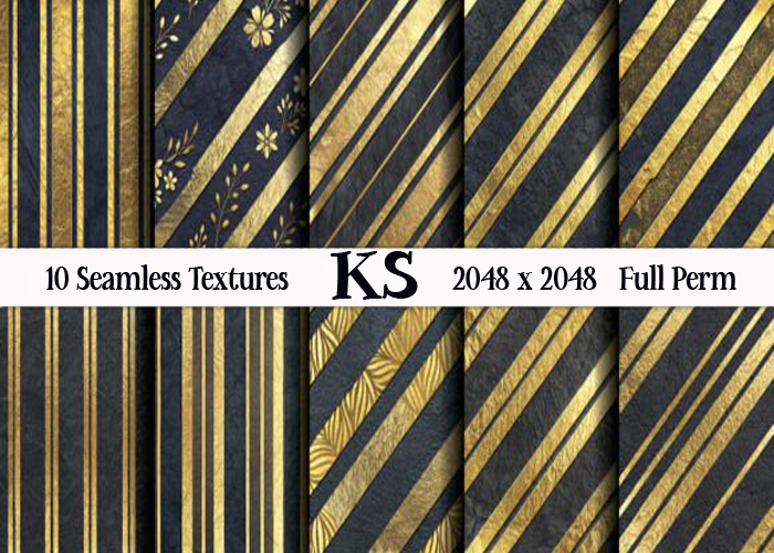 METALLIC BLUE AND GOLD TEXTURES 