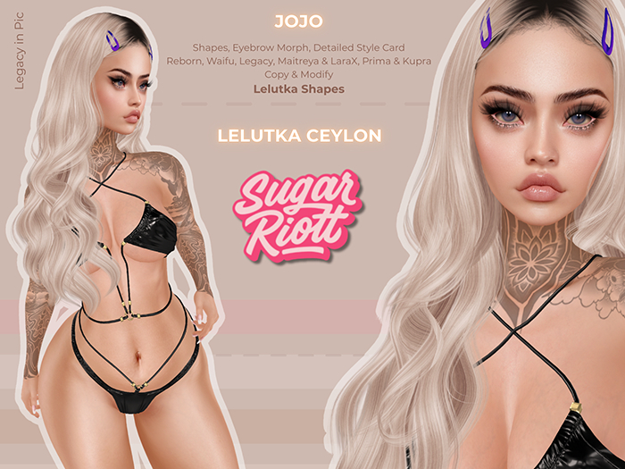 *Sugar Riott* Jojo Shape-Ceylon Head