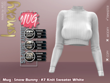Mug - Snow Bunny - #7 Knit Sweater White