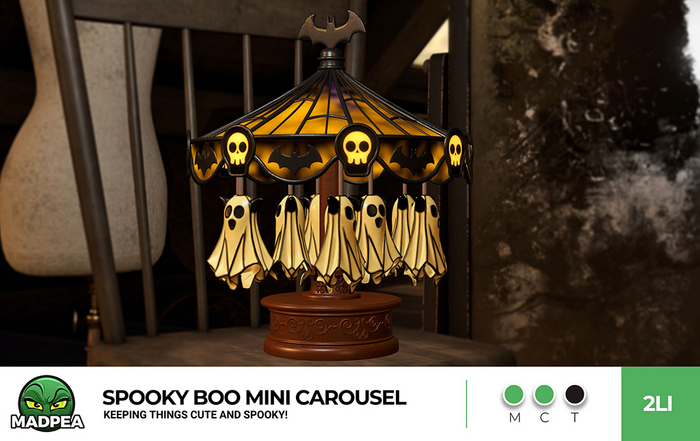 MadPea Spooky Boo Mini Carousel