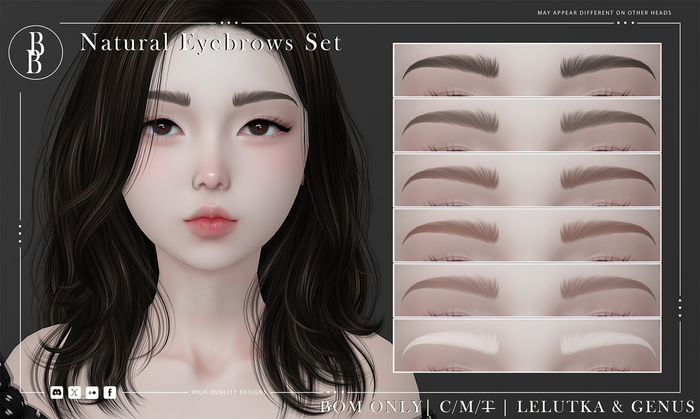 BB ~ Natural Eyebrows Set FatPack