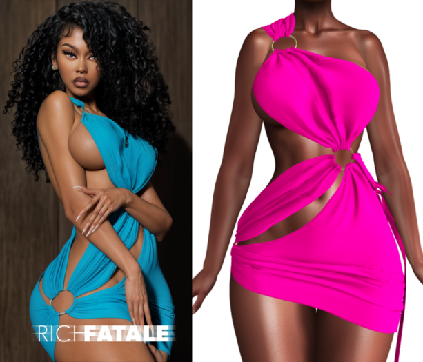 $RICH FATALE - NAOMI WRAP DRESS - DOLL