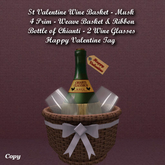 St Valentine Wine Basket Musk1