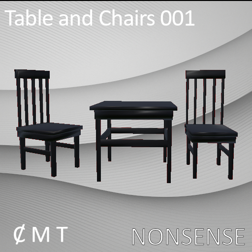 Table and Chairs 001