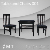 Table and Chairs 001