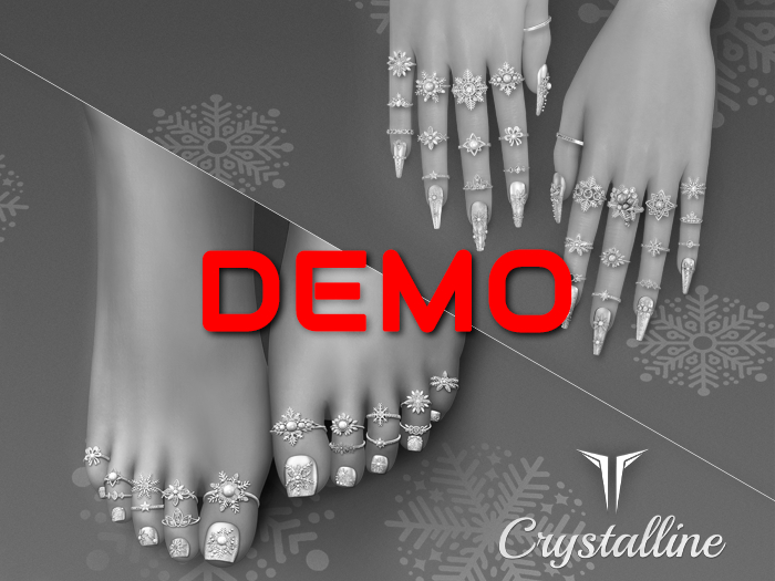 **RE** Crystalline Hands/Toe Rings & Nails - DEMO