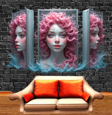 Wall Deco Sticker Mural Water Mermaid sirène 17