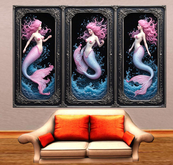 Wall Deco Sticker Mural Water Mermaid sirènel 21