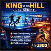 King of the Hill Platform LSL Script – Competitive Scoring Game System with Auto Reset (Full Permissions)