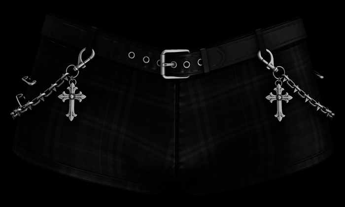 [The Forge] Tate Shorts, Black Tartan