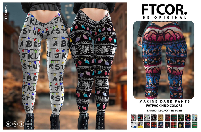 :::FTCOR:::MAXINE_DARK_PANTS::: FATPACK