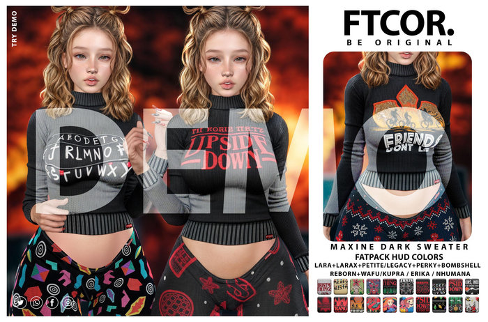 :::FTCOR:::MAXINE_DARK_SWEATER::: DEMO