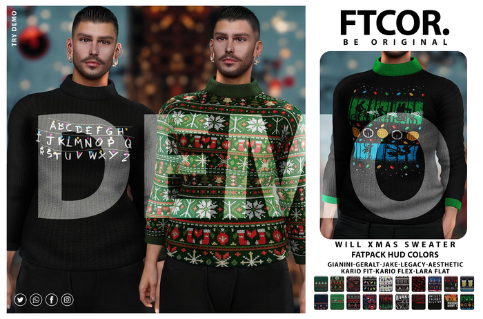 :::FTCOR:::WILL_XMAS_SWEATER::: DEMO
