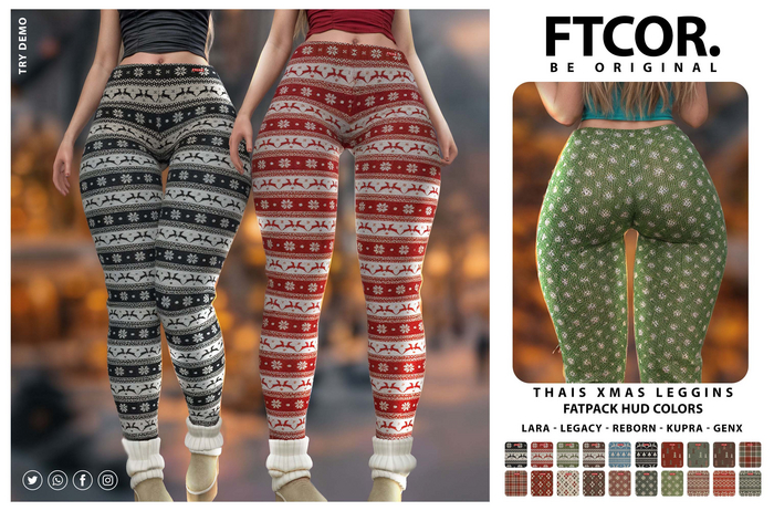 :::FTCOR:::THAIS_XMAS_LEGGINS::: FATPACK