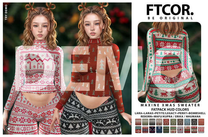 :::FTCOR:::MAXINE_XMAS_SWEATER::: DEMO