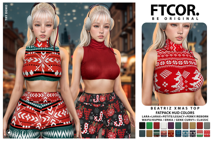 :::FTCOR:::BEATRIZ_XMAS_TOP::: FATPACK