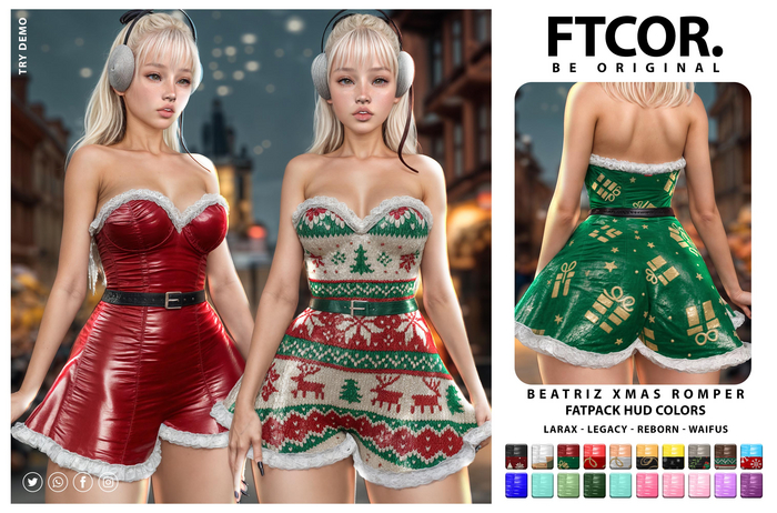 :::FTCOR:::BEATRIZ_XMAS_ROMPER::: FATPACK