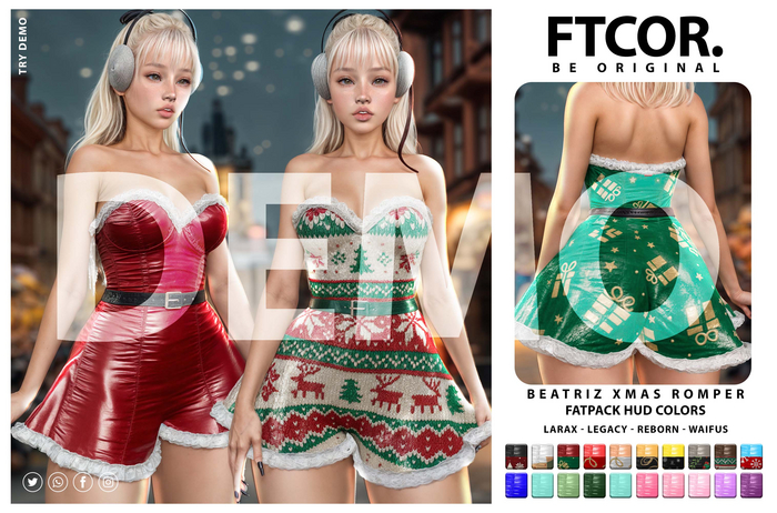 :::FTCOR:::BEATRIZ_XMAS_ROMPER::: DEMO