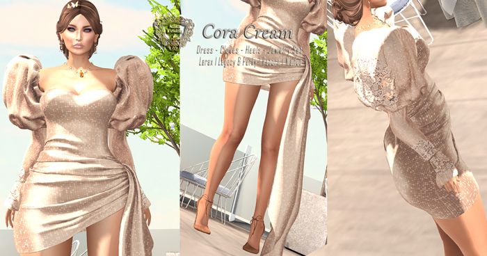 Nala Design - Cora Gown Outfit Cream