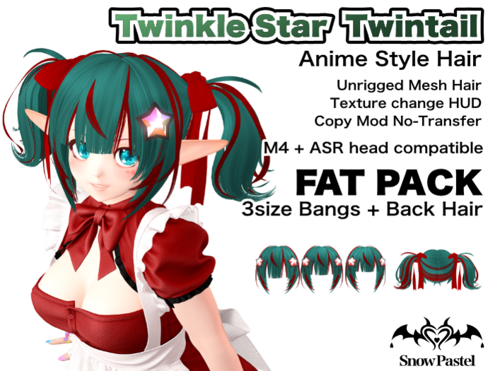 SnowPastel TwinkleStar Twintail FAT