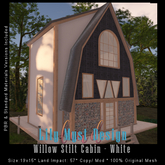 Lily Myst Design Willow Stilt Cabin WHITE