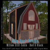 Lily Myst Design Willow Stilt Cabin RED & BLACK