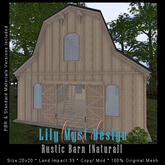 Lily Myst Design Rustic Barn [Natural]