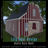 Lily Myst Design Rustic Barn [Red]