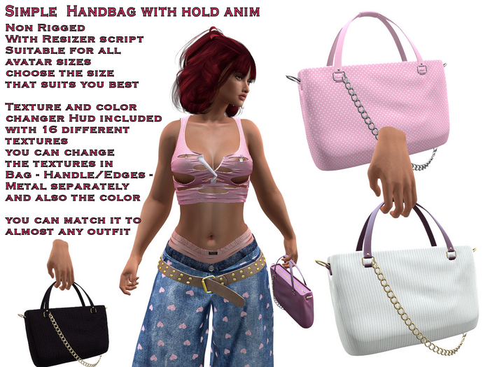 Simple  Handbag with hold anim (ADD)