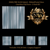 [NWA] PBR Hybrid - Ribbed Fluted Glass (Wide-Profile Bold)