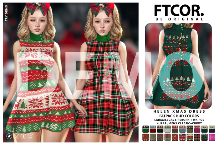 :::FTCOR:::HELEN_XMAS_DRESS::: DEMO