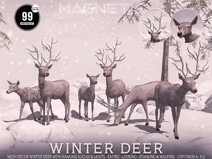 Magnetic - Winter Deer 