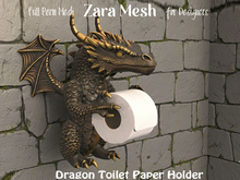 ZM PBR Dragon Toilet Paper Holder FULL PERM MESH
