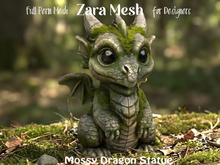 ZM PBR Mossy Dragon Statue FULL PERM MESH