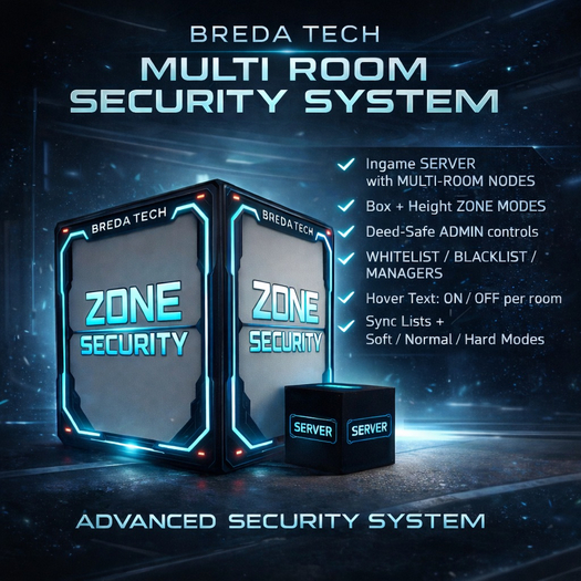 Second Life Marketplace - BREDA TECH ZONE SECURITY (Multi-Room) BOX