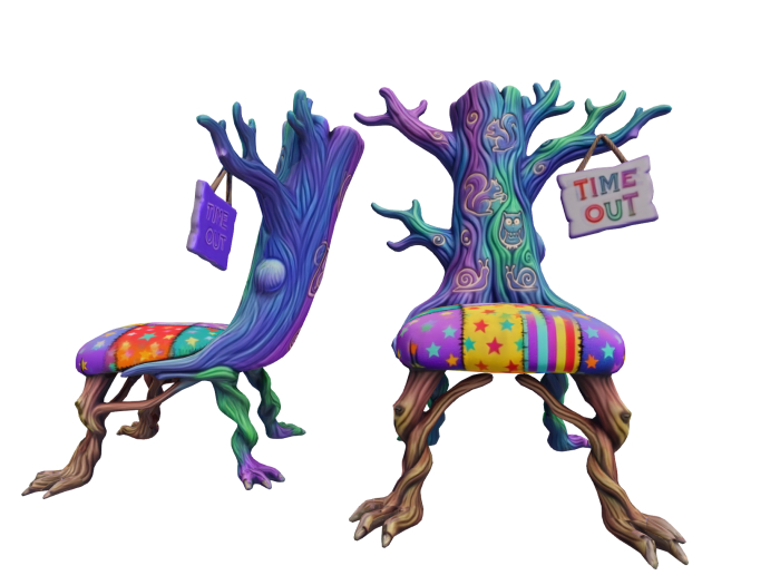 HB: Child's Whimsy Time Out Chair FuLL PERM