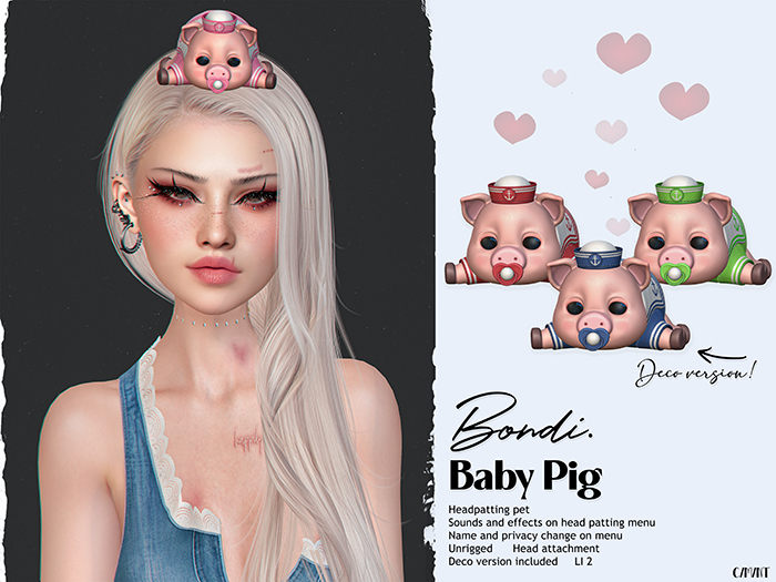 BONDI . Baby Pig . Fatpack