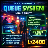 Touch-Based Queue System LSL Script – Smart Queue Manager | Full Perm | Clubs, DJs, Events