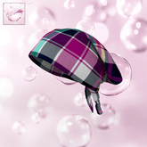 Color Plaid Bandana Wrap