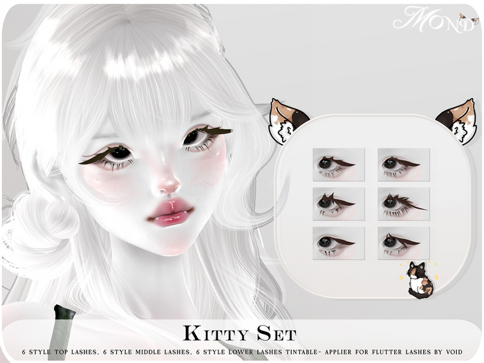 [Mond] Kitty Set Applier For Flutter Lashes - UNPACK -