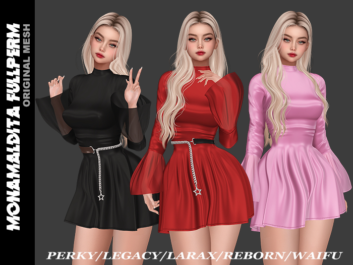 232 - MONAMALDITA - Full Perm - Dress