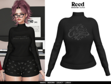 REED - VESPER SWEATER BLACK XMAS (wear me)
