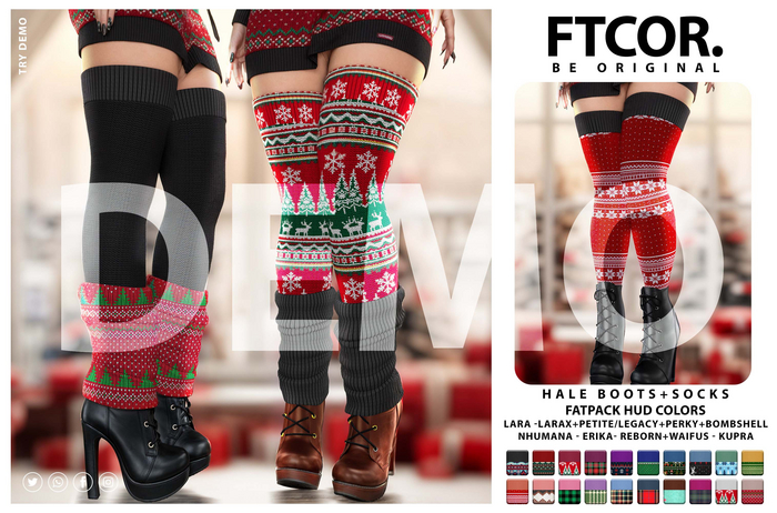 :::FTCOR:::HALE_BOOTS_SOCKS::: DEMO
