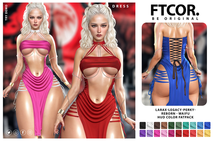 :::FTCOR:::ALEX_DRESS::: FATPACK